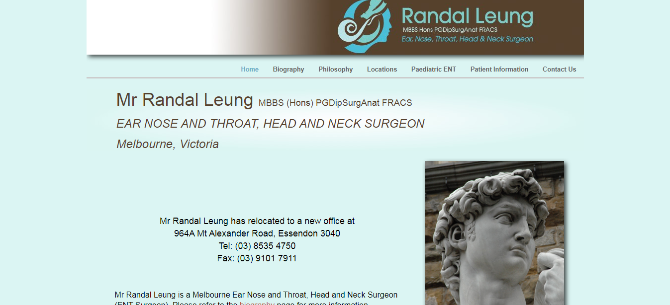Dr Randal Leung Ear Nose Throat Surgeon