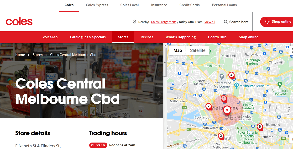 Coles Central Melbourne CBD