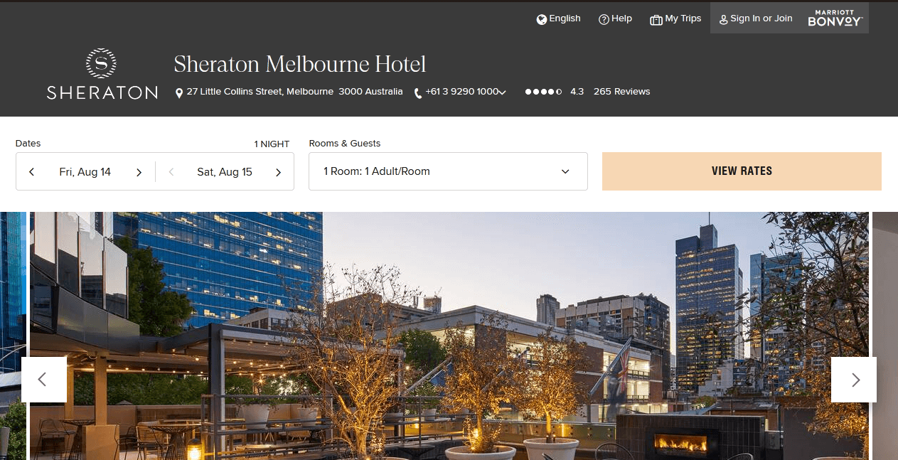 Sheraton Melbourne Hotel