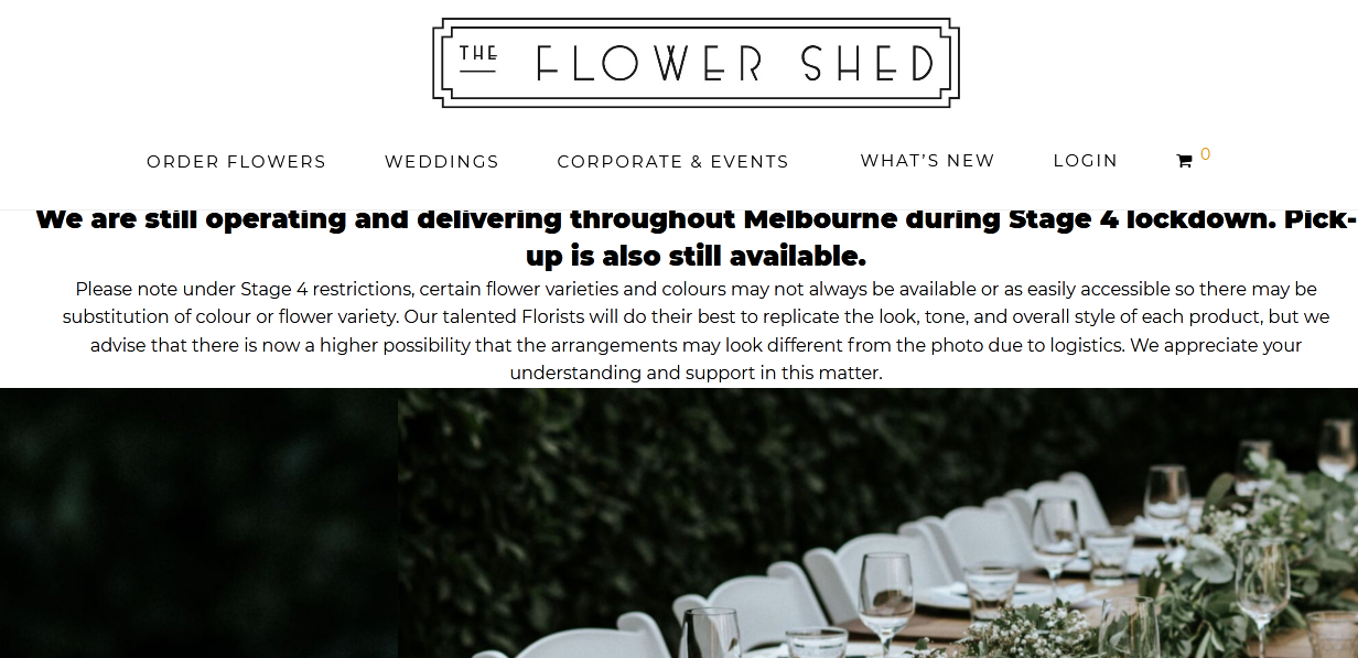 the flower shed