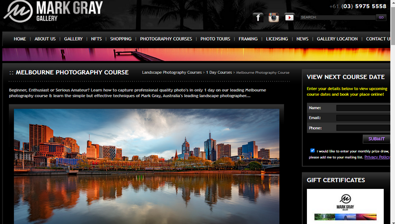 MARK GRAY Photography Courses