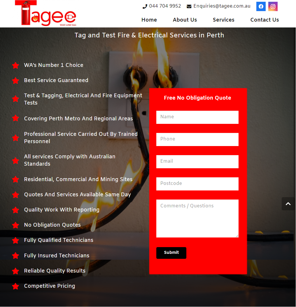 Tagee test and tag