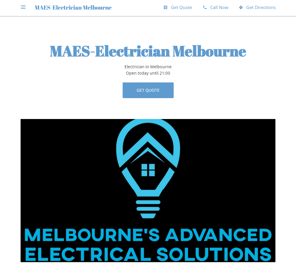 MAES-Electrician Melbourne