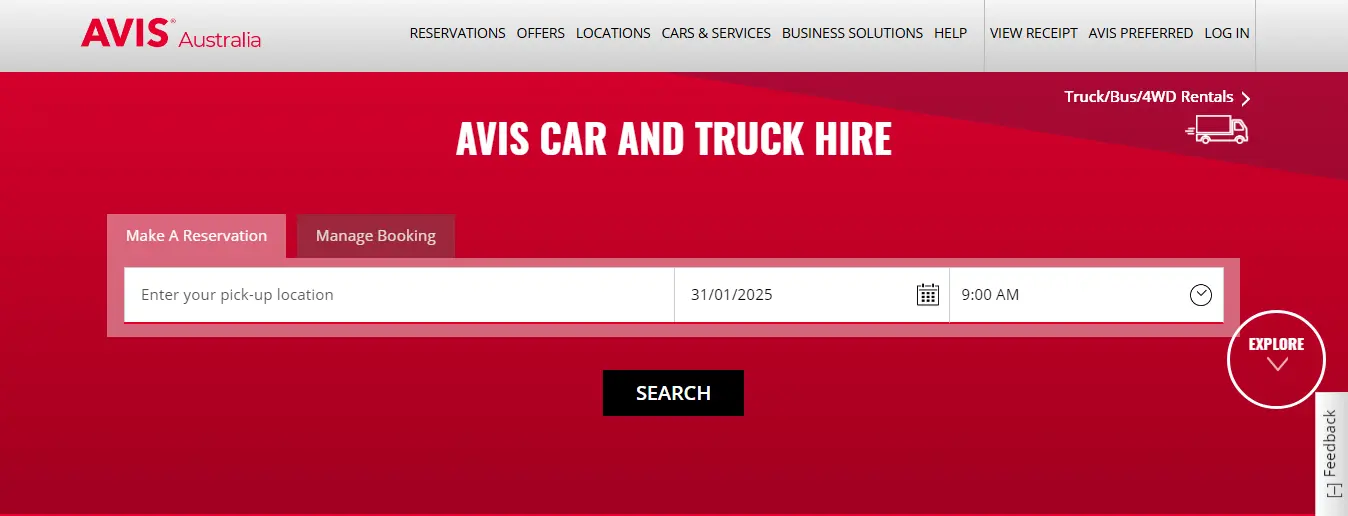Avis Car & Truck Rental Preston