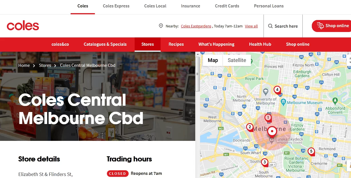 Coles Central Melbourne CBD