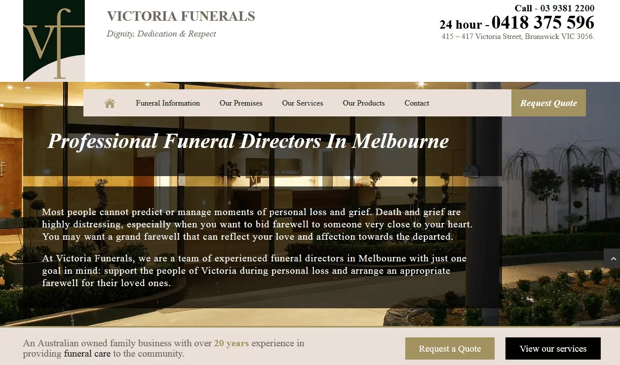 Victoria-Funerals